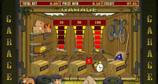 Бонусный раунд в Garage Бонусная игра в слоте Garage
